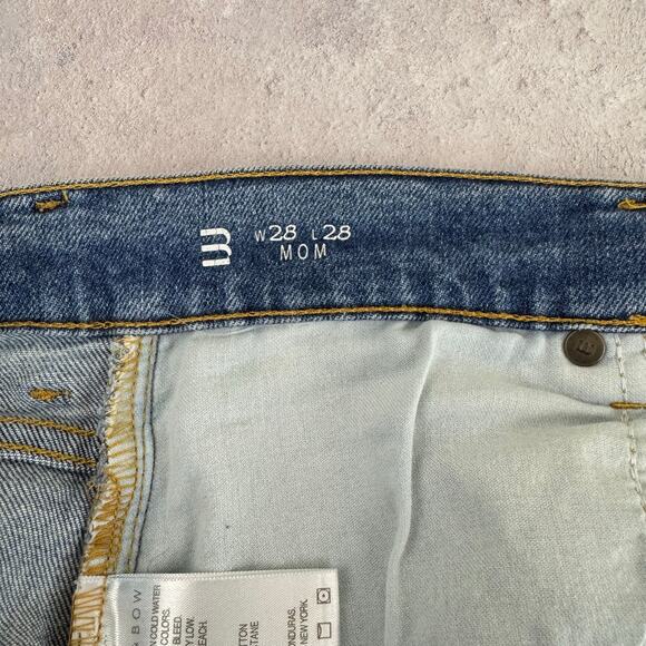 Mott And Bow Jeans Women's 28x28 Denim Mom Jean Distressed Needs Repair READ - Picture 4 of 10